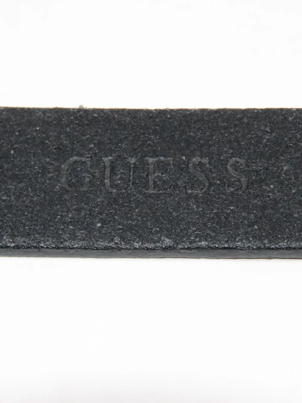 Guess Women's Large Rhinestone Bling G Black Genuine Leather Belt 943210